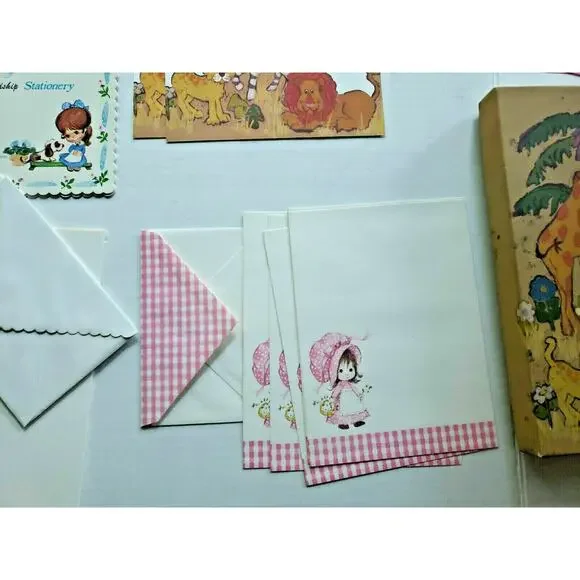 Vtg Stationary Hallmark Bobbs Merrill Polly Prim American Greeting & more U113 - Picture 5 of 12